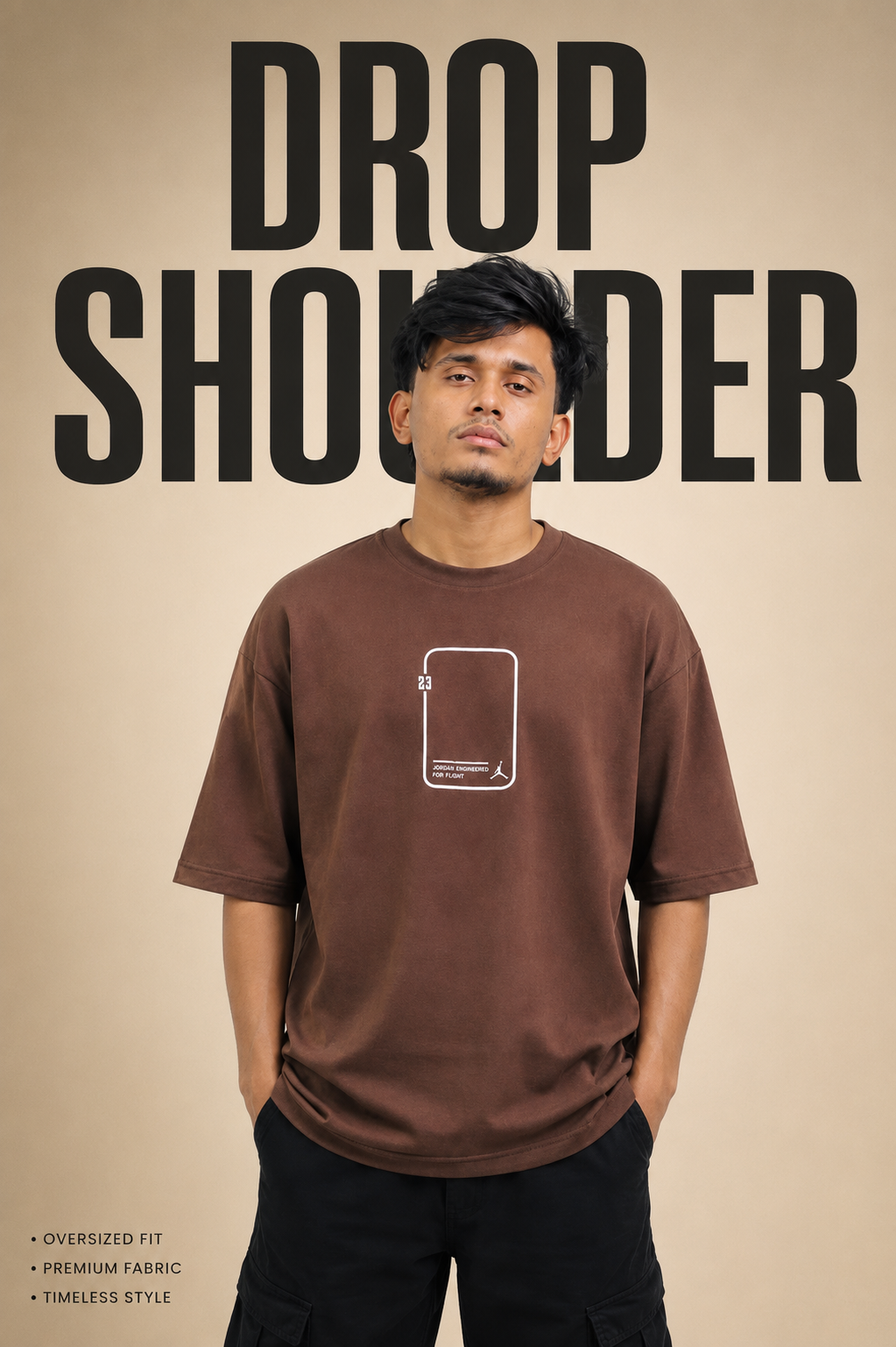 DROP SHOULDER T SHIRT